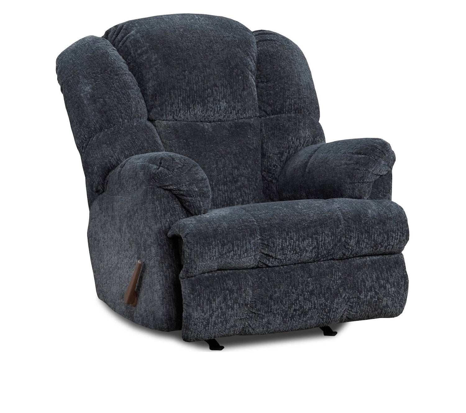 Buxton Manual Chenille Rocker Recliner with Padded Arms