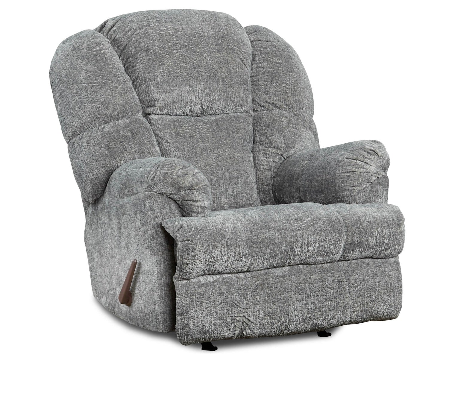 Buxton Manual Chenille Rocker Recliner with Padded Arms