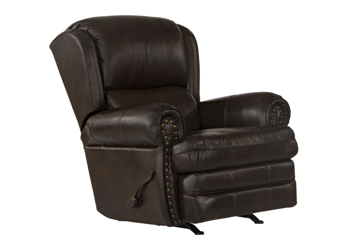 Jackson Roberto Cocoa Brown Italian Leather Recliner