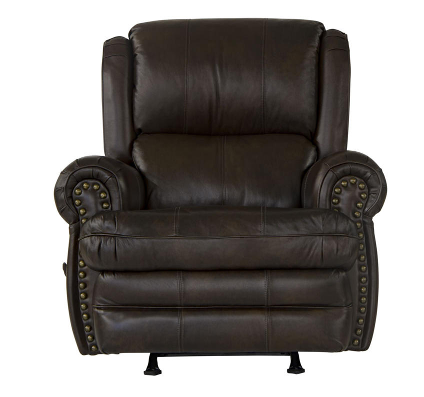 Jackson Roberto Cocoa Brown Italian Leather Recliner