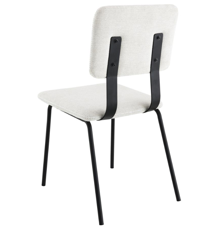 Calla Fabric Upholstered Dining Side Chair White Set of 2