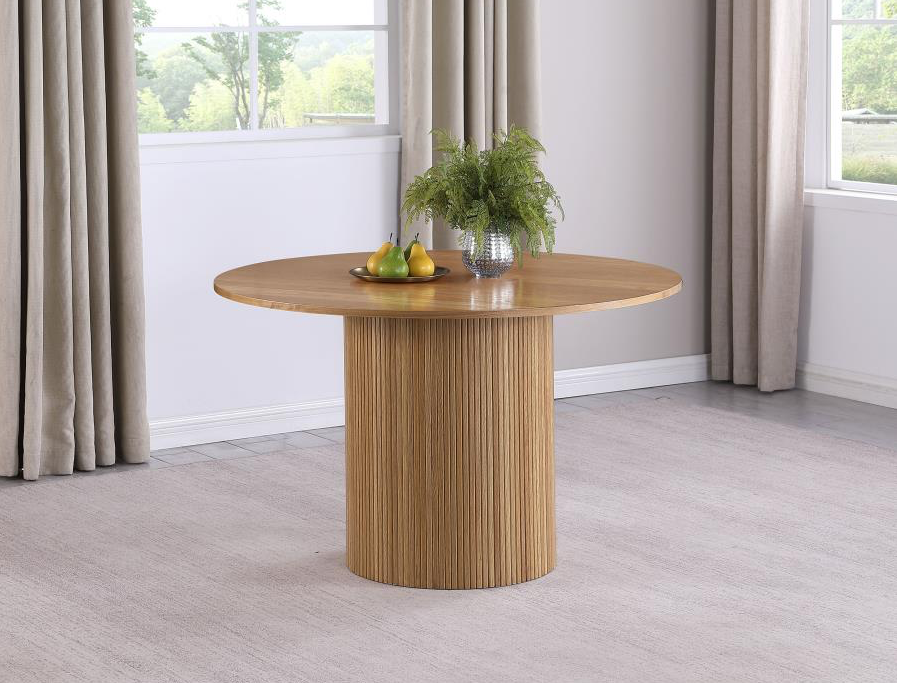 Bradbury Round 48-inch Wood Top Dining Table Natural