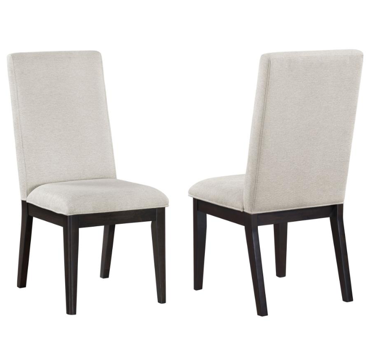 Hathaway Upholstered Dining Side Chair Cream Set of 2