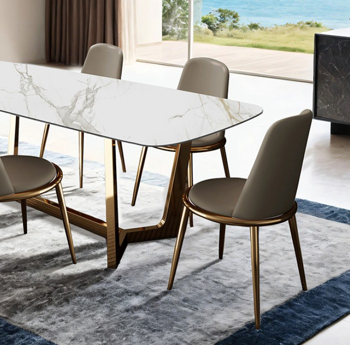 Norelli Contemporary Ceramic Top Dining Table