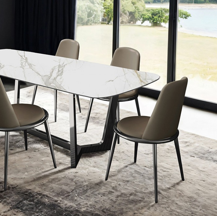 Norelli Contemporary Ceramic Top Dining Table