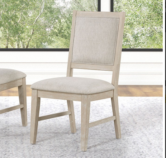 Sandnes Transitional Side Chairs Set of 2 Light Oak