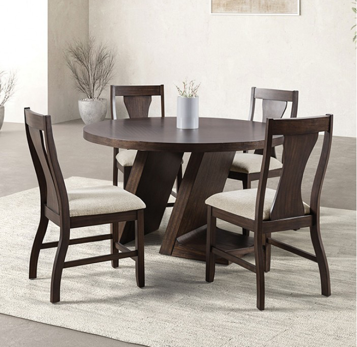 Holsworthy Contemporary 5PC Dining Set, Espresso