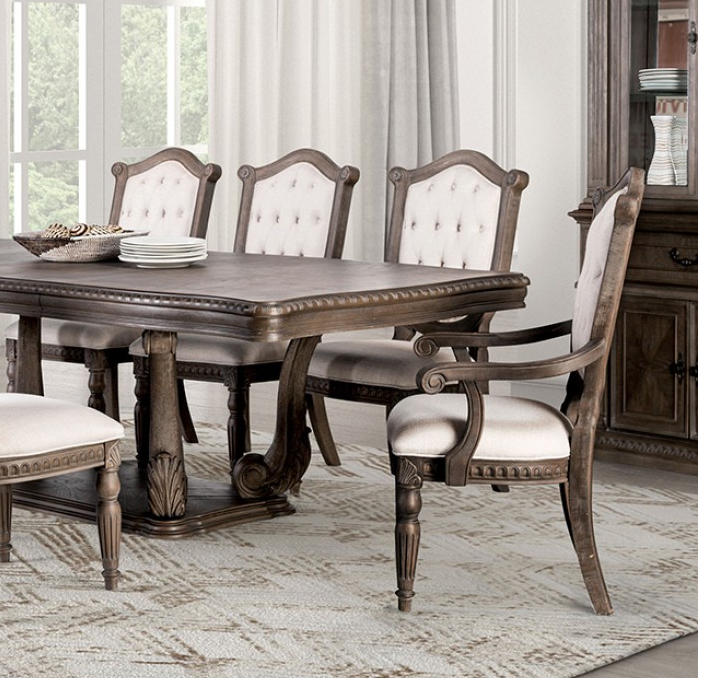 Seven Oak Rustic 9-Piece Dining Set in Weathered Oak