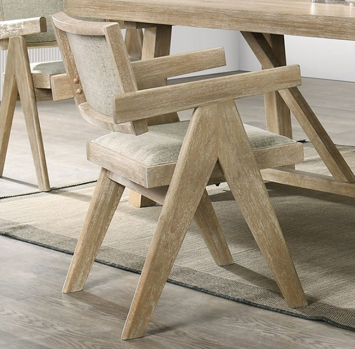 Guisborough 7 Piece Trestle Base Dining Set, Oak