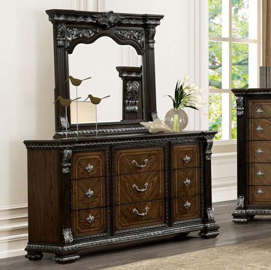 Promenade Traditional 9-Drawer Dresser with Jewelry Box, Espresso