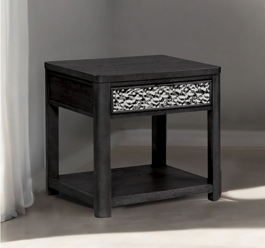 Sterling West End Table with Lower Shelf, Ash Gray