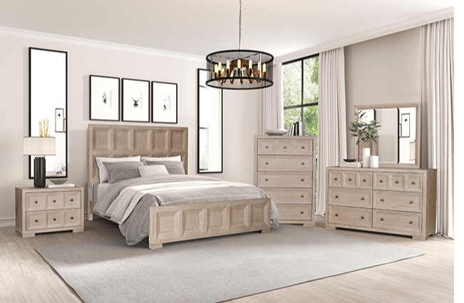 Hatton Cross Modern Queen Bedroom Collection, Tawny