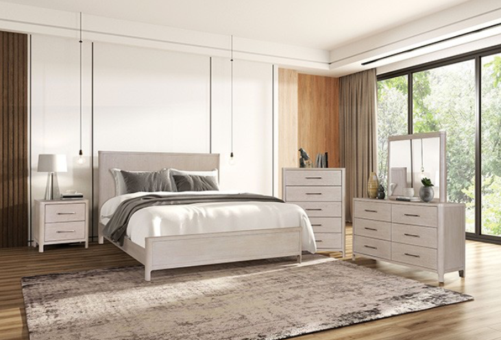 Fareham Modern King Bedroom Collection, Oak