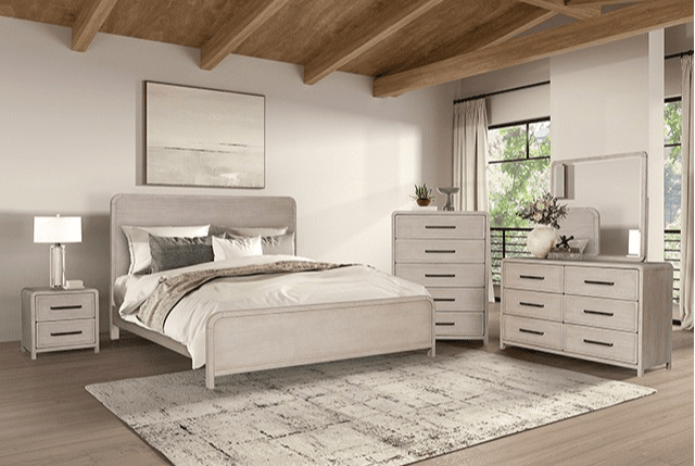 Belize Modern King Bedroom Collection, Oak