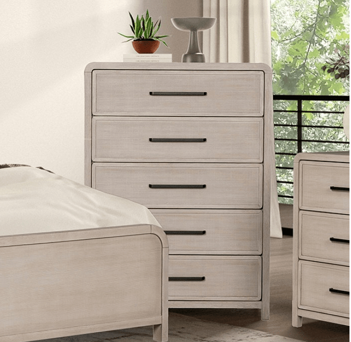 Belize Modern King Bedroom Collection, Oak