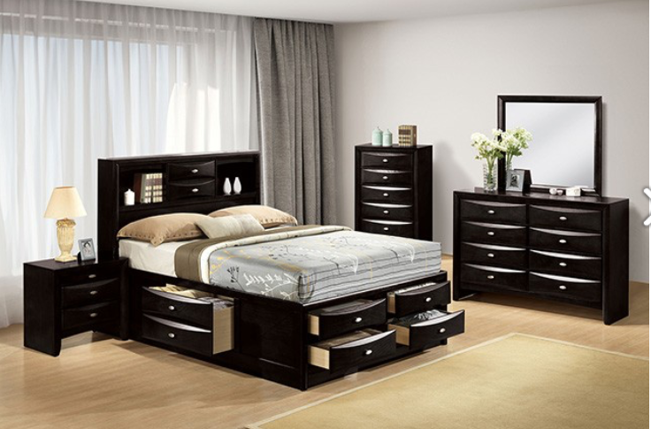 Zosimo Transitional 10-Drawer Queen Storage Bed