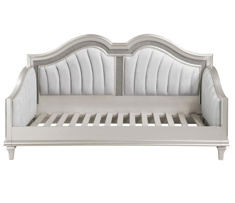 Evangeline Upholstered Twin Daybed Silver Oak