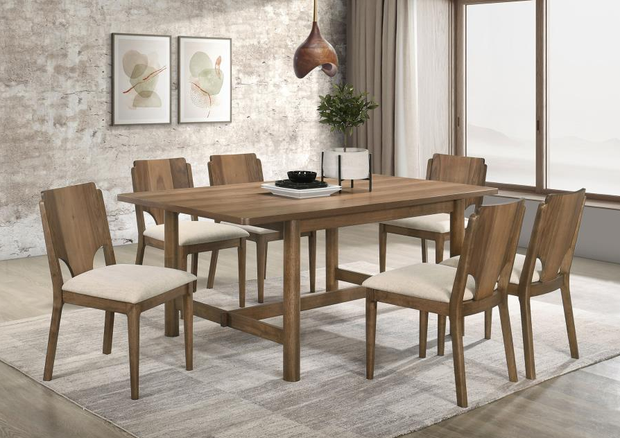 Biltmore 7-piece 71-inch Rectangular Dining Table Set Walnut