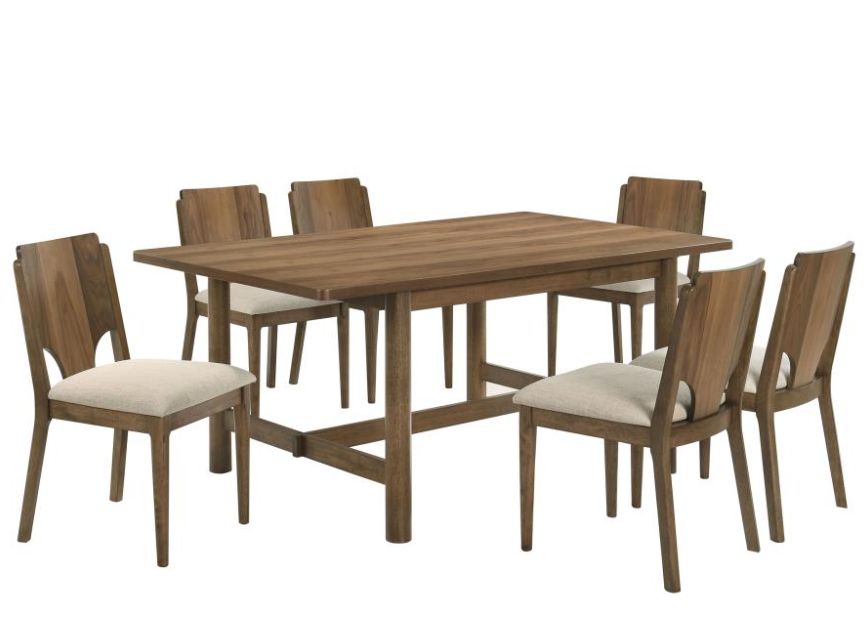 Biltmore 7-piece 71-inch Rectangular Dining Table Set Walnut