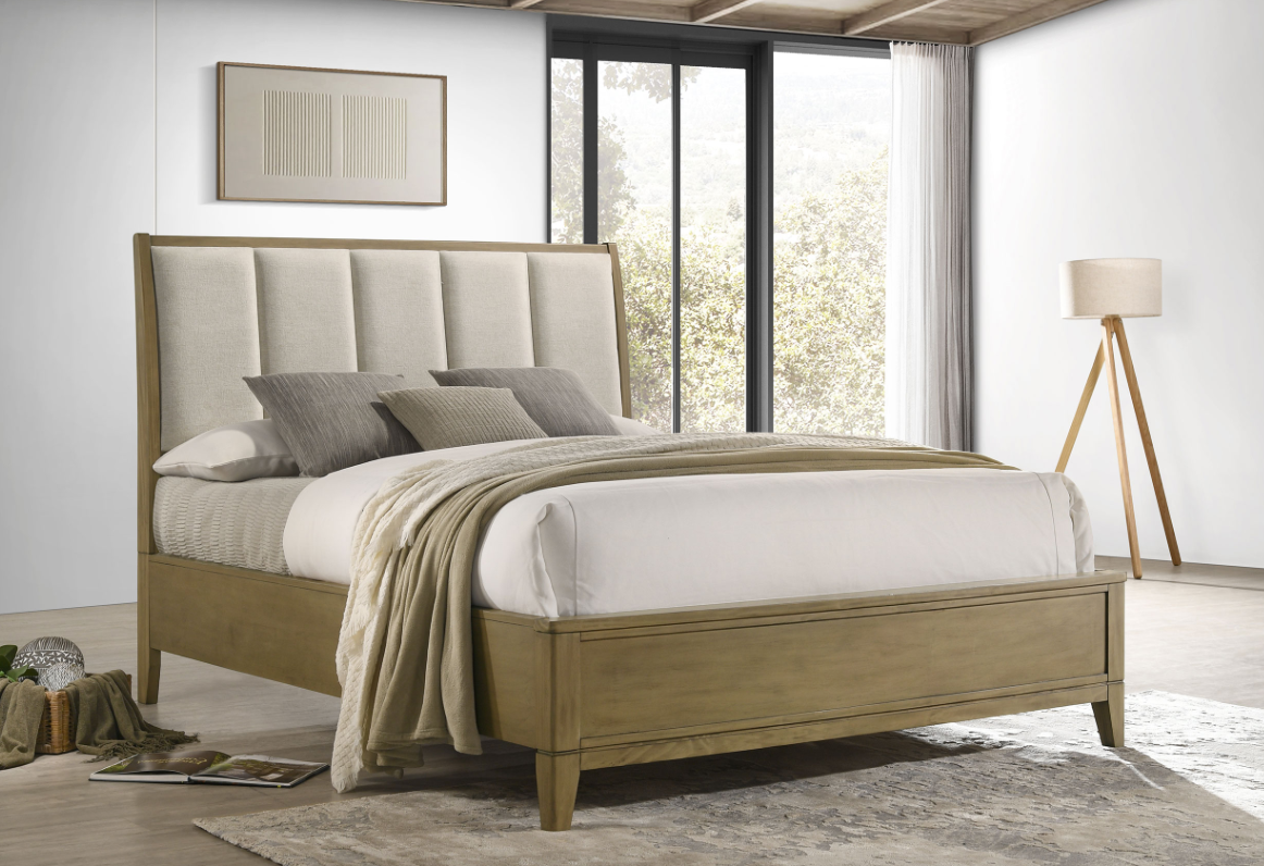 Granada Transitional Queen Bedroom Collection, Natural Pine