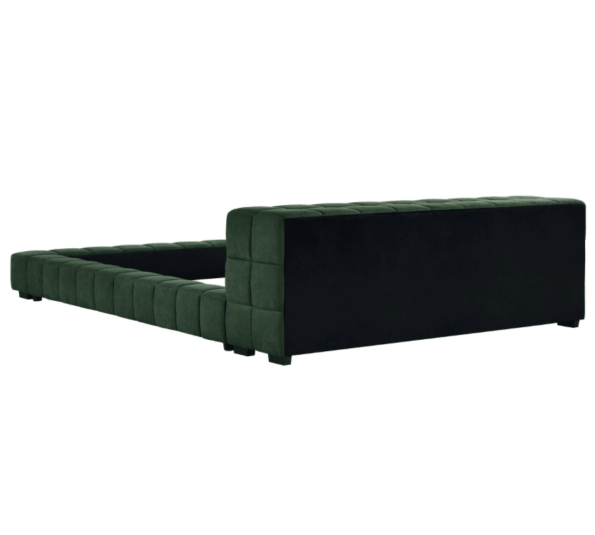 Trinity Upholstered Eastern Queen Platform Bed Green