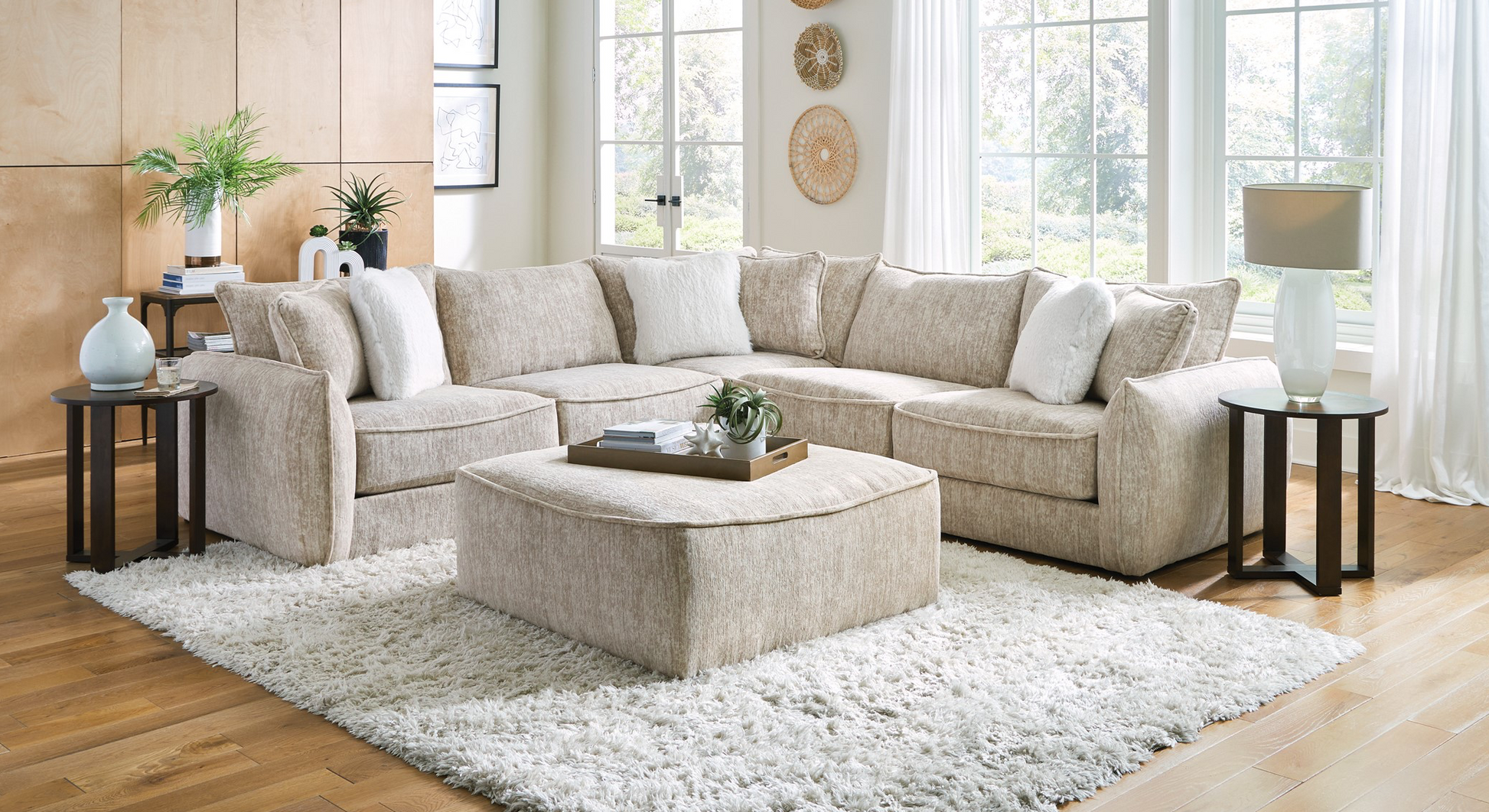 Catnapper 2306 Bucktown Parchment Sectional