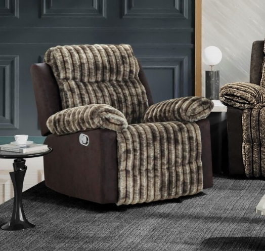 Wandel Ultra Plush Corduroy Motion Sofa Collection, Dark Brown