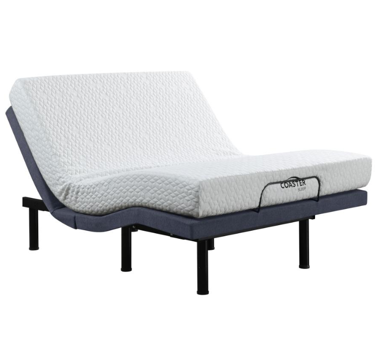 Negan Adjustable Bed Base - Gray & Black