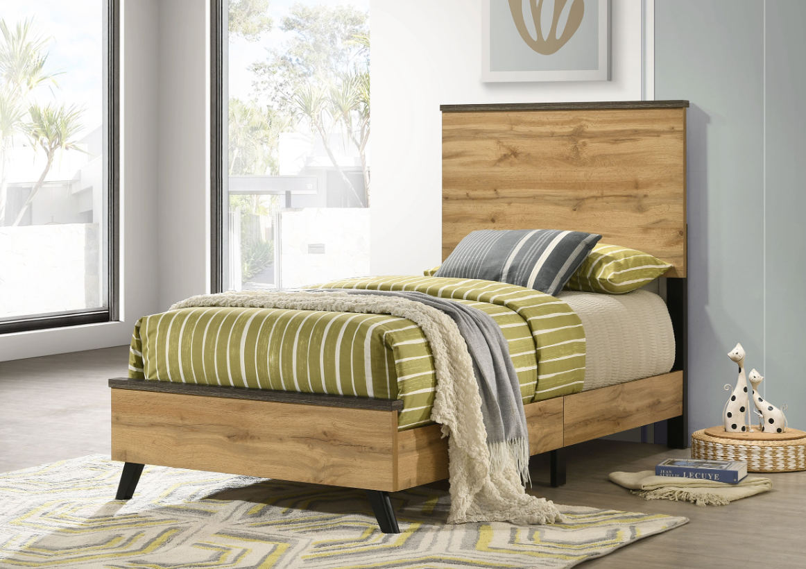 Kaywood 52-inch Twin Panel Bed Natural Pine