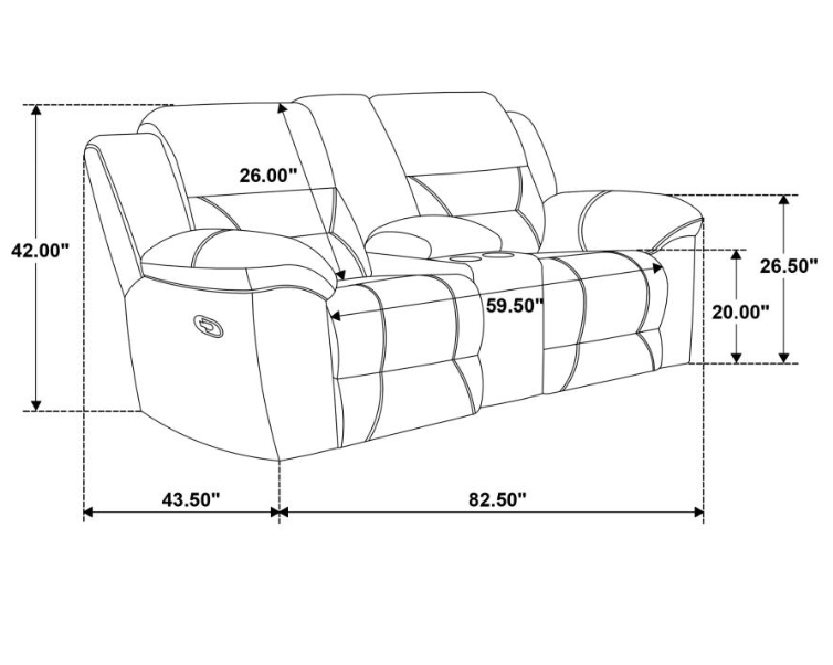 Gilson Chenille Upholstered Motion Collection