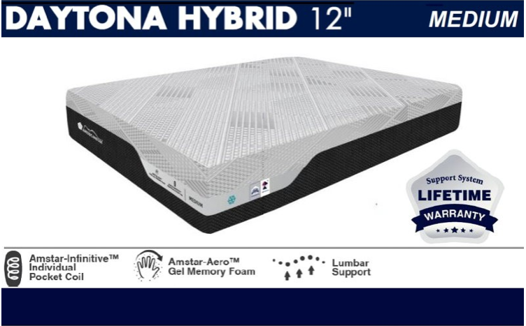 Daytona 12" Medium Hybrid Mattress