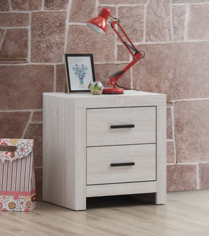 Brantford Coastal White Queen Storage Bedroom Set