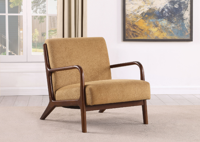 Foster Upholstered Wood Frame Accent Chair