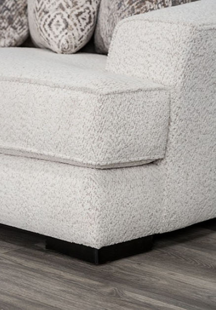 Moorpark Contemporary Off-White Boucle Upholstered Sectional