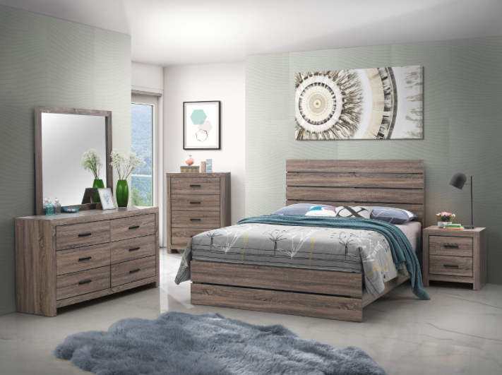 Brantford Rustic Queen Size Bedroom Set