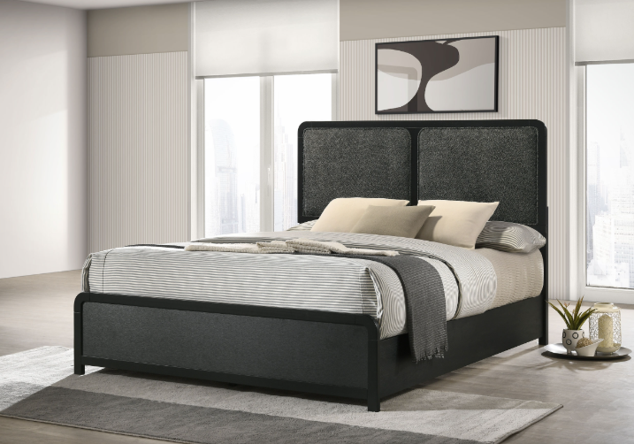 Cavelle 51" Mid-Century Modern Upholstered Bed