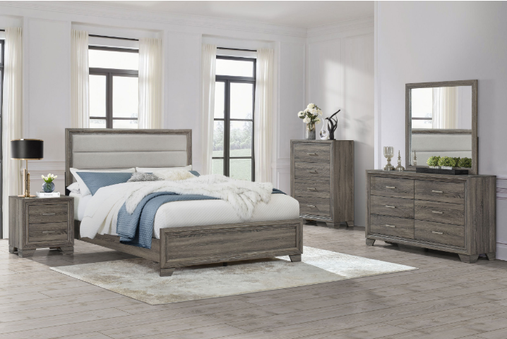 Write Casual Brown Oak Bedroom Set