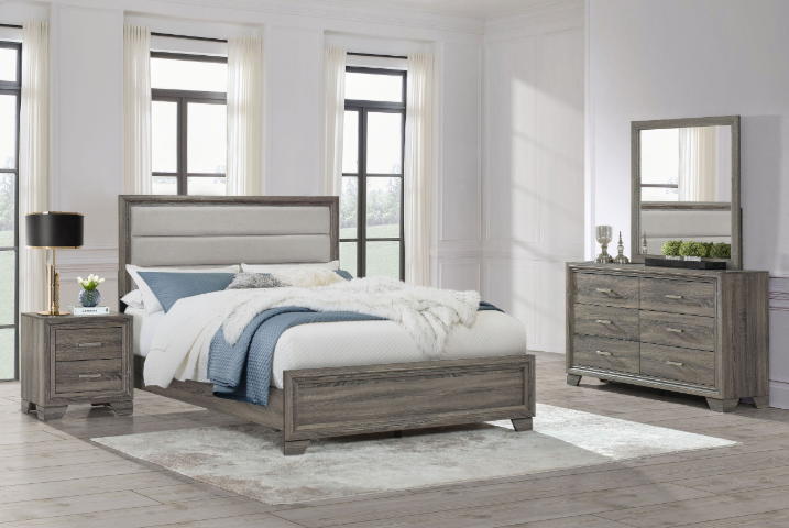 Write Casual Brown Oak Bedroom Set