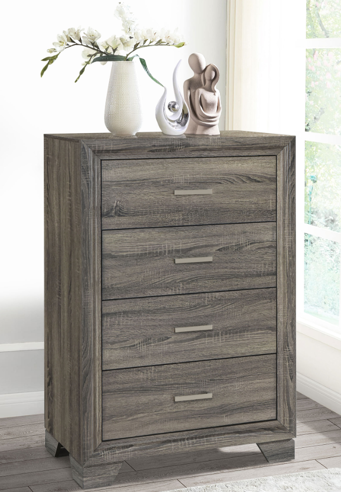 Wright 5-drawer Chest Brown Oak