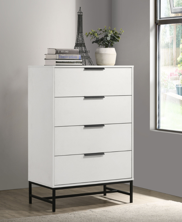 Sonora 5-Drawer Chest, White