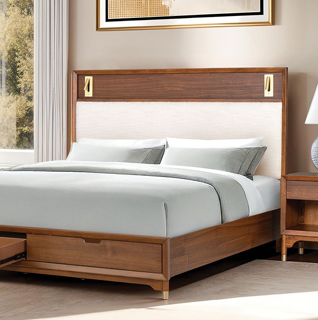 Hepburne Mid-Century Modern King Storage Bedroom Set