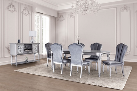 Melodi Parc Glam Dining Collection by Furniture of America, Silver