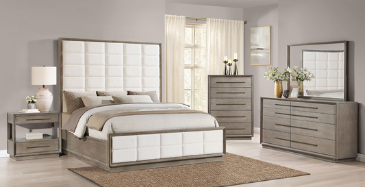 Durango King Bedroom Collection, Taupe & Cream