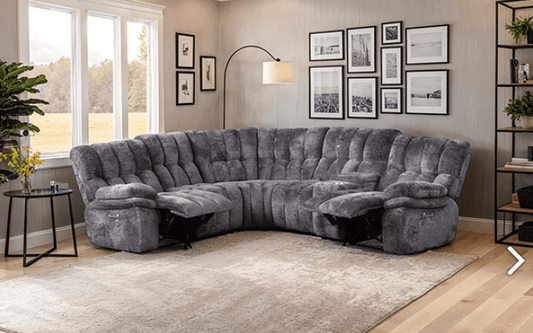 Hieronymus Plush Power Reclining Sectional