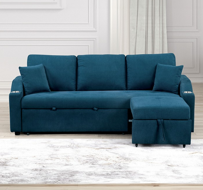 Royden Multi-Function Convertible Sleeper Sofa – Available in Gray & Blue