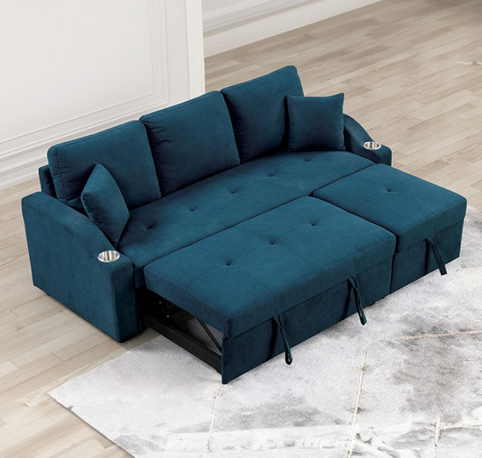 Royden Multi-Function Convertible Sleeper Sofa – Available in Gray & Blue