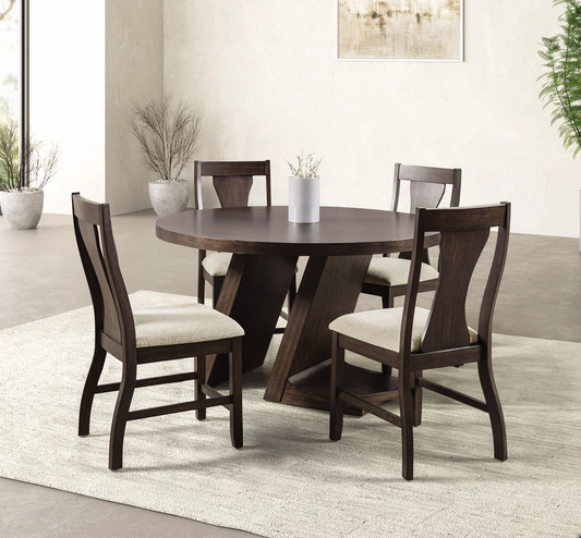 Holsworthy Contemporary 5PC Dining Set, Espresso