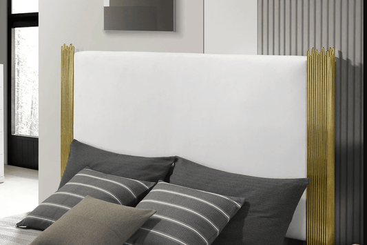 Basildon Contemporary White & Gold Bedroom Collection