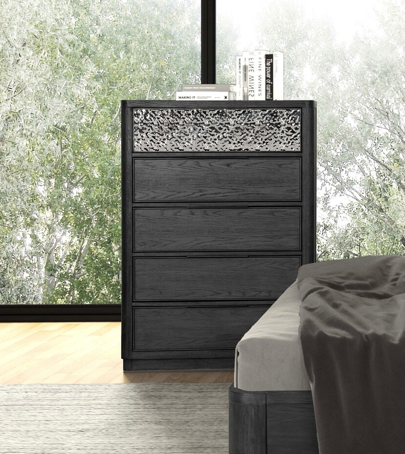 Sterling West Collection Bedroom Chest, Ash Gray