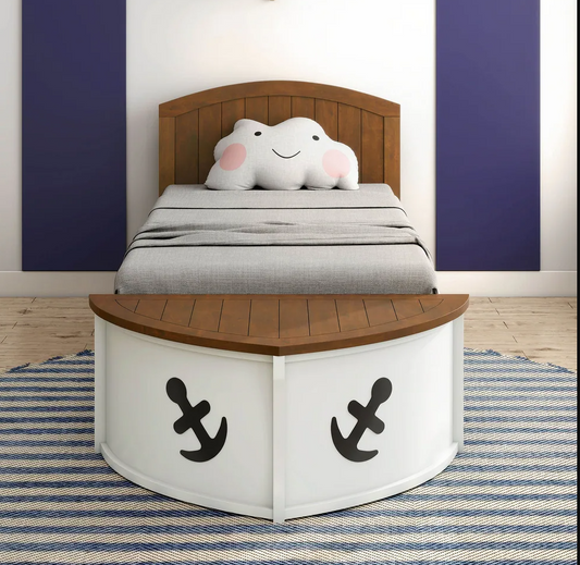 Poseidon Twin Size Nautical Captains Bed